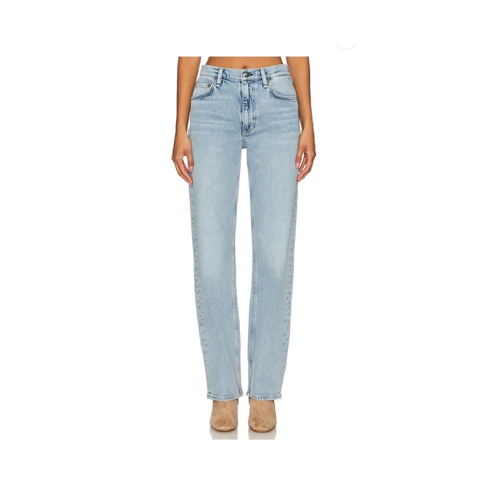 rag & bone Light Wash Straight Leg Jeans